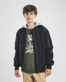 Chamarra Hoodie Bomber,NEGRO